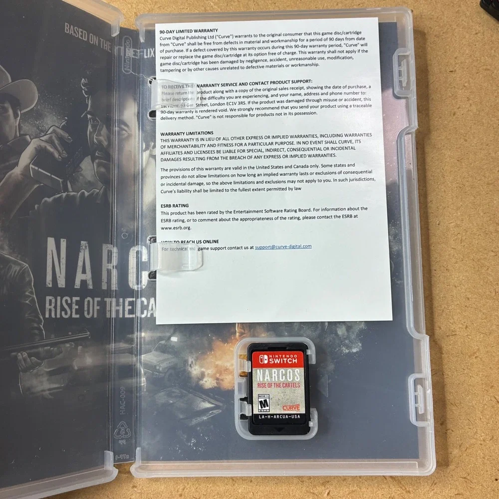 Narcos - Rise of The Cartels - Nintendo Switch, 2019 Clean & Tested